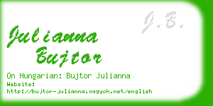 julianna bujtor business card